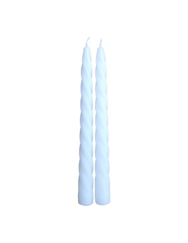 Pack 2 velas decorativas blancas ø2x24cm magic lights