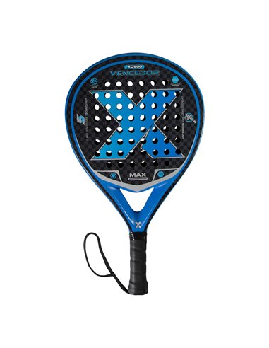 Pala de padel color azul, 37x26x3,5cm, 360g