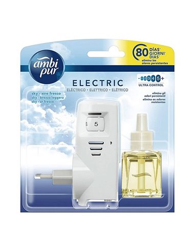 Ambipur electric aparato+recambio ambientador sky aire fresco