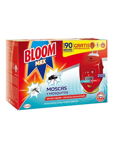 Aparelho Elétrico Insect Bloom Max+2 Recargas (Moscas e Mosquitos)