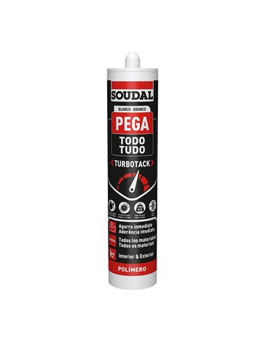 Pasta Adesiva Multiusos Soudal Tudo TurboTack Branco 290ml 160280