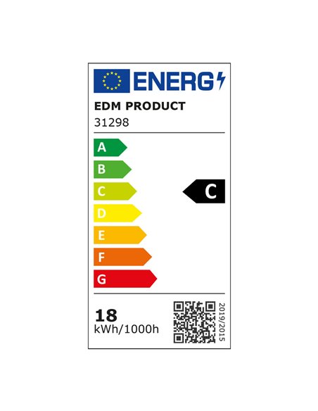 Tubo led t8 18w 2.900lm 4.000k luz día clase c edm