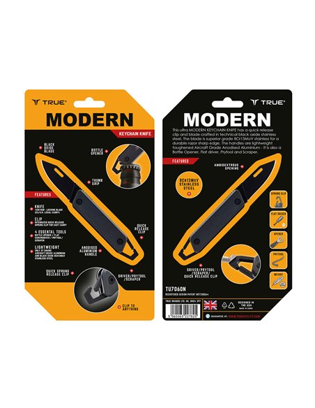 Modern key chain knifenavaja multiusos con clip tu7060n true