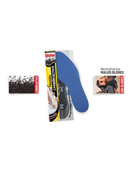 Palmilha para calçado Hidalgo Cuttable Active Carbon Luxe