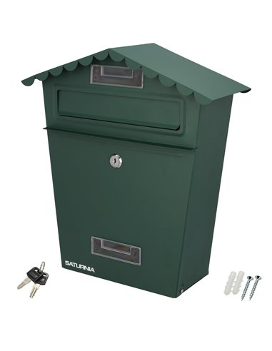 Buzon Exteriores House Verde 330 x 125 x 365 (Alt.) mm.