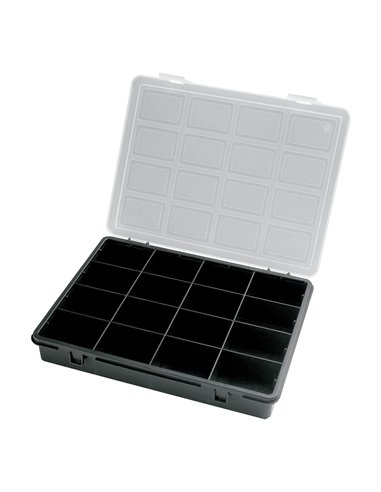 Organizador Plastico 16 Compartimentos 242x188x37 mm.