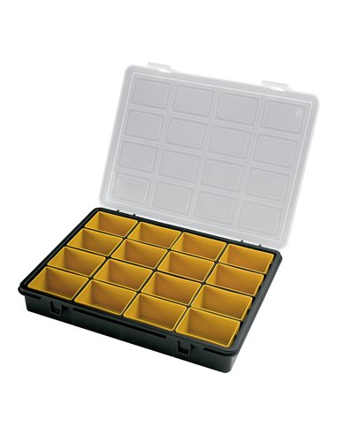 Organizador Plastico 16 Compartimentos Extraibles 242x188x37 mm.