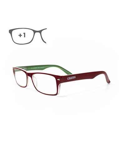 Óculos de leitura Kansas Vermelho / Verde. Aumentar +1,0