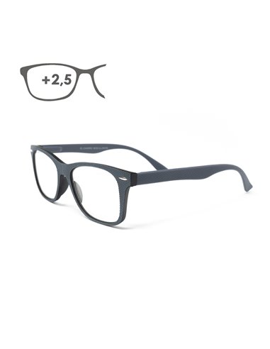 Ampliação de óculos de leitura cinza Illinois +2,5