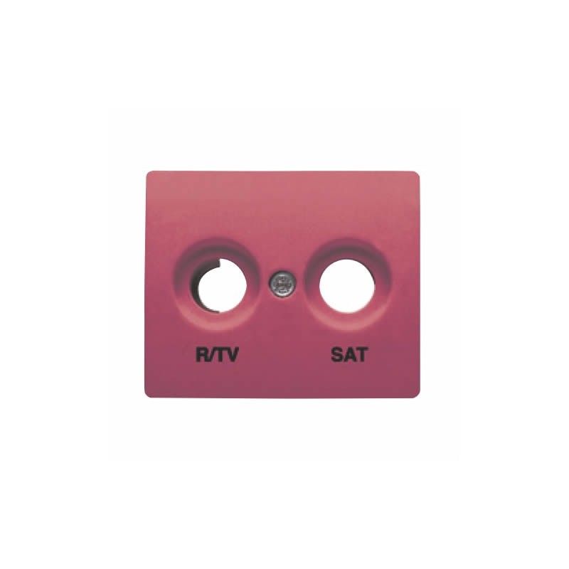 Tapa toma R/TV - SAT ROJO RUBÍ BJC IRIS 18320-RR