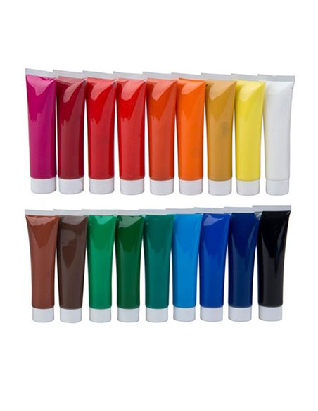 Conjunto de 18 pinturas acrílicas de 36ml de la marca artist&co