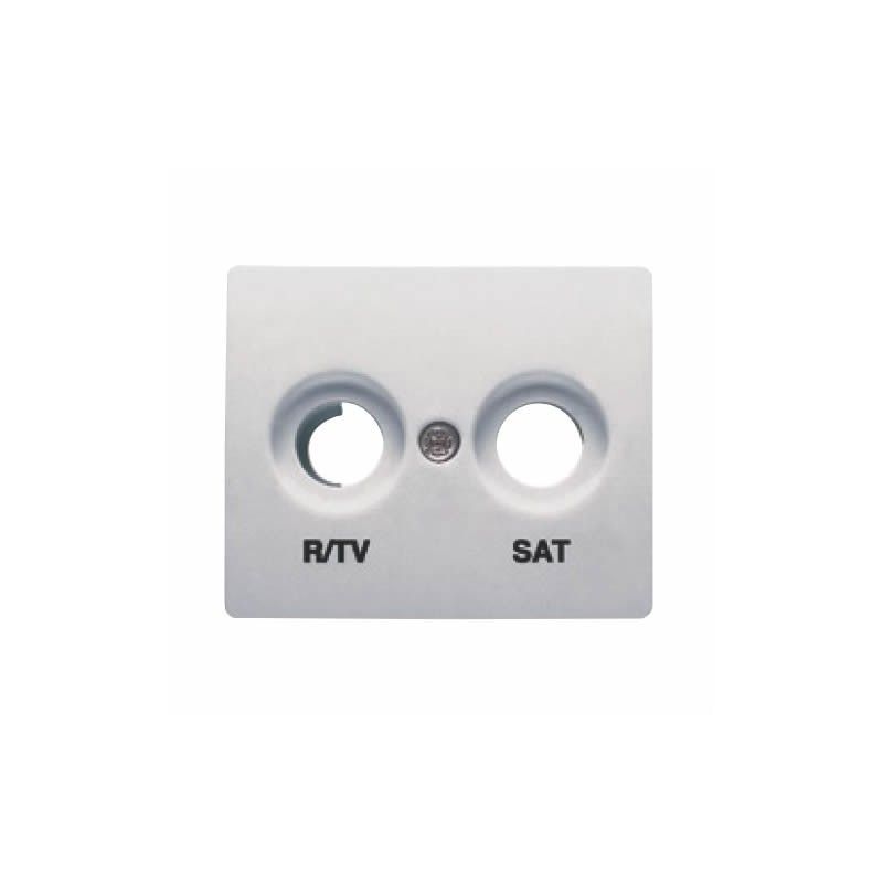 Tapa toma R/TV - SAT ALUMINIO MERCURIO BJC IRIS 18320-MA