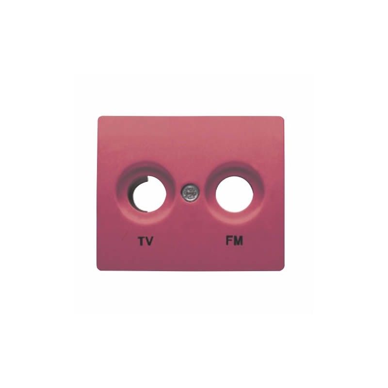 Tapa toma TV/FM ROJO RUBÍ BJC IRIS 18330-RR