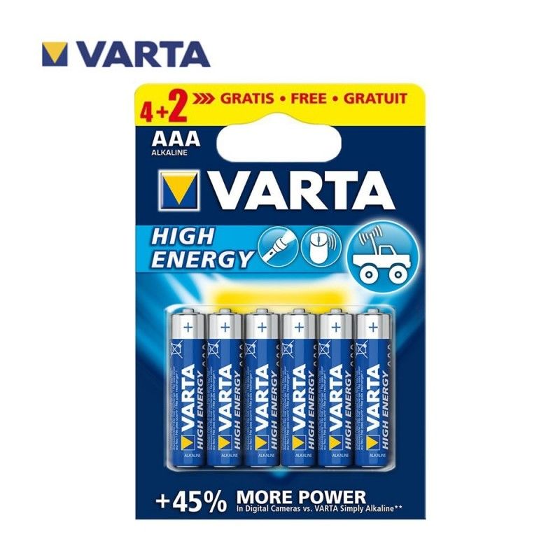 Blister Pilas Varta Alcalinas Energy Lr03 Aaa 4 Pilas