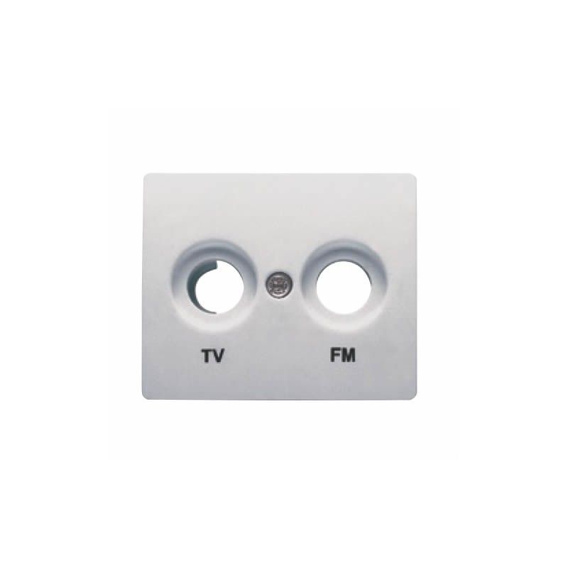 Tapa toma TV/FM ALUMINIO MERCURIO BJC IRIS 18330-MA