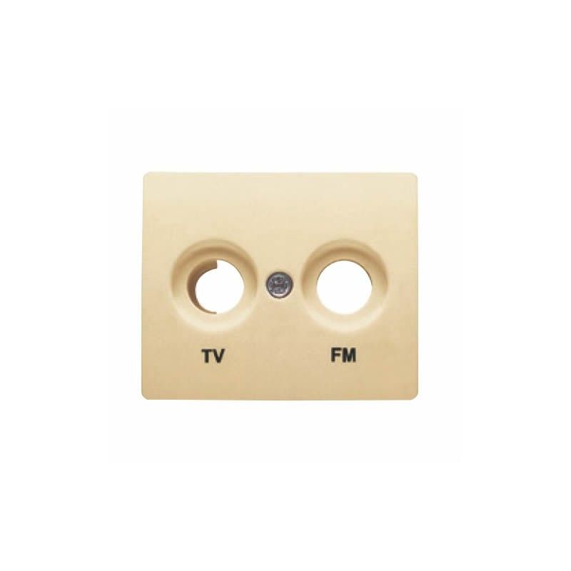 Tapa toma TV/FM DORADO ODISEA BJC IRIS 18330-OD