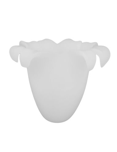 ELIO frosted glass tulip 11x14cm opening 3cm