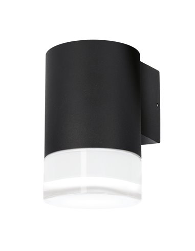 Aplique Série Meluco 1 luminária GU10 Máx. 35W IP54 Preto