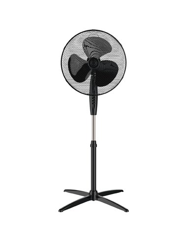 Ventilador de pie Nametil Ø43cm 45W Negro