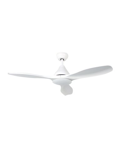 Ceiling fan with remote control 46' DC CCT motor adjustable 3 blades White