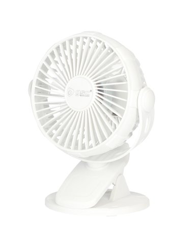 Mini ventilador USB tipo clip Fune 3W Blanco