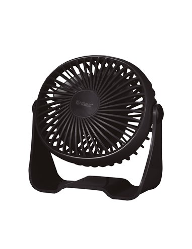 Ventilador de mesa Mini Alua USB Ø15cm 3W Preto