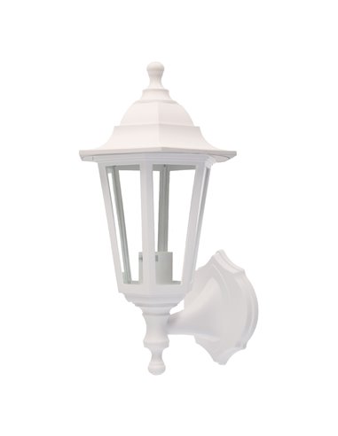 Farol de jardín brazo reversible Serie Bagan E27 IP44 Blanco