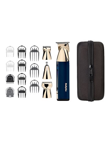 Multigroom inalámbrico 15-en-1 super-x-metal series con cuchillas de acero japonés babyliss