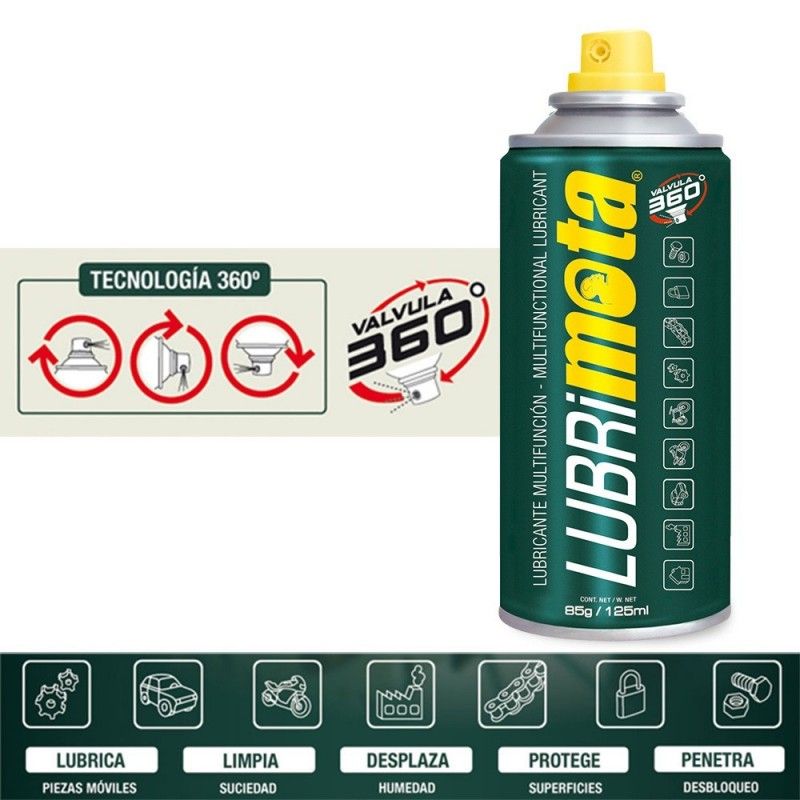 LubriMOTA Lubrificante Multifuncional 125ml 85g LB125 MOTA