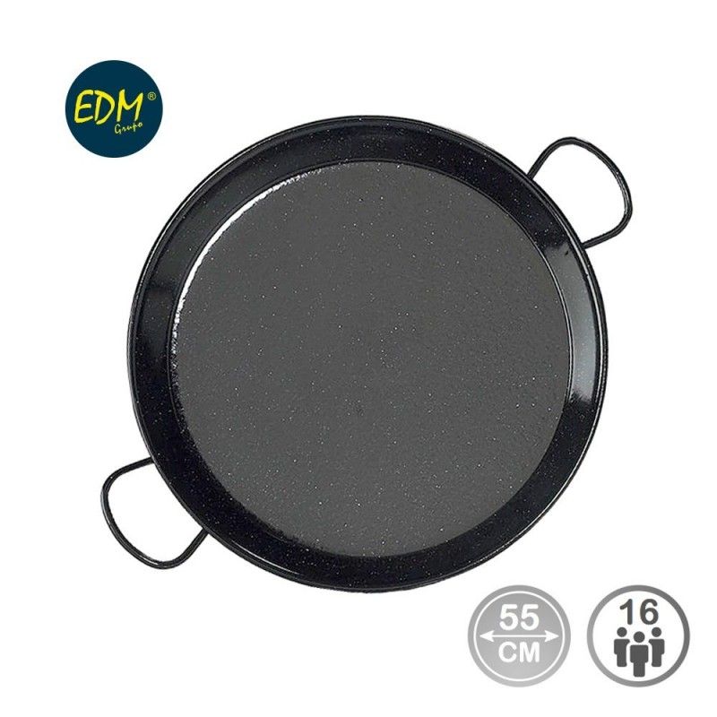 Paella Tradicional Aço Esmaltado ø55cm (16 Pessoas) Vaello