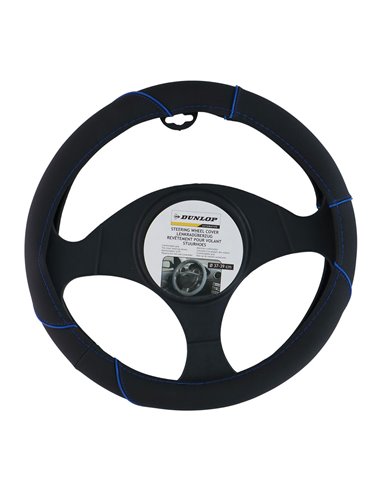 Funda para volante de 38 cm detalle azul dunlop