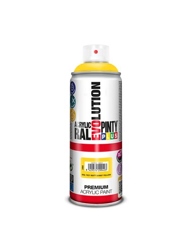 Pintura en spray pintyplus evolution 520cc ral1021 matt sunny yellow