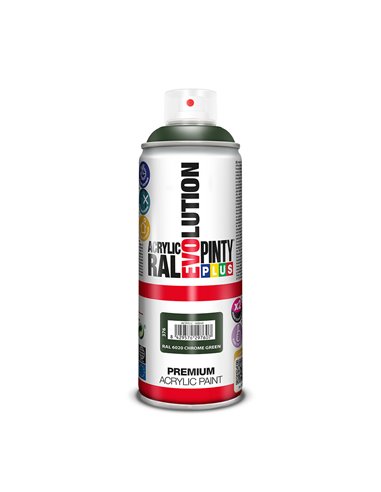 Pintura en spray pintyplus evolution 520cc ral 6020 chrome green