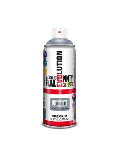 Pintura en spray pintyplus evolution 520cc ral 7000 squirrel grey