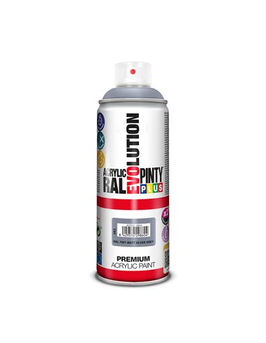 Pintura en spray pintyplus evolution 520cc ral 7001 matt silver grey