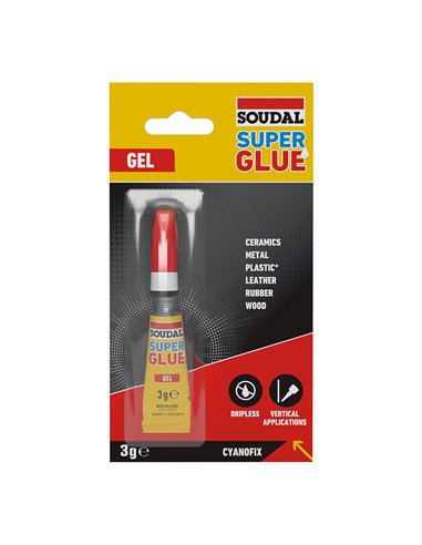 Soudal super glue gel 3g soudal 116390