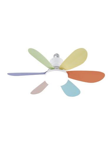 Ventilador de techo LED Nikiya Multicolor 18W 2000Lm CCT