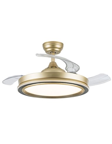 Ventilador DC Picolo 72W Oro/Negro 6226lm