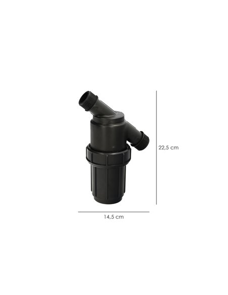 Filtro Con Malla Interior 1" Para Sistema De Goteo (Malla 100 Mesh) Riego Por Goteo, Microaspersión, Riego Por Nebulizacion