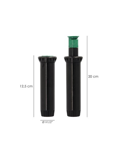 Difusor Emergente 3" Para GoteosToma H 1/2" Regulación 0-360º. Riego Por Goteo, Microaspersión, Riego Por Nebulizacion