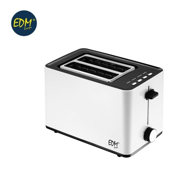 Torradeira de slot duplo branco Design 850W EDM