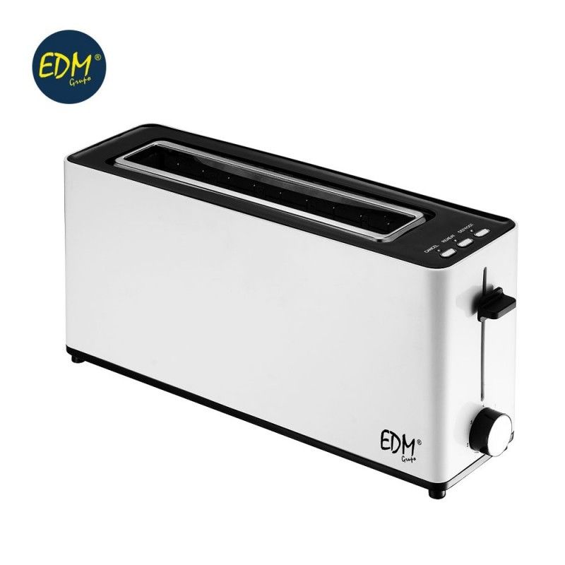 Toaster 900w lange rille white design EDM