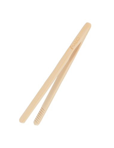 Pinzas De Cocina de Bambu Natural 20 cm.