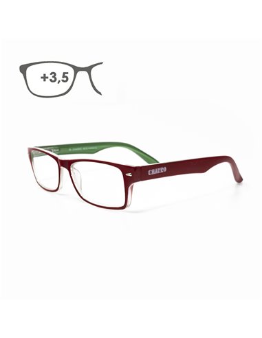Gafas Lectura Kansas Rojo / Verde. Aumento +3,5