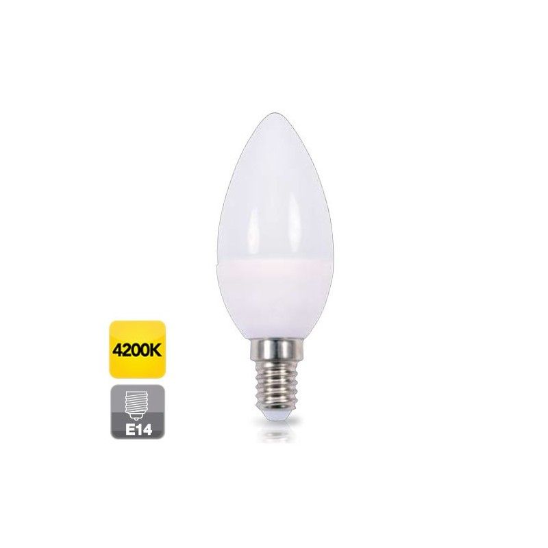 Lâmpada LED vela E14 5W luz diurna 4200K 470 lm GSC 2002348