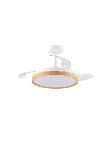 Ventilador LED aspas plegables Panam Haya 72W 7920Lm CCT