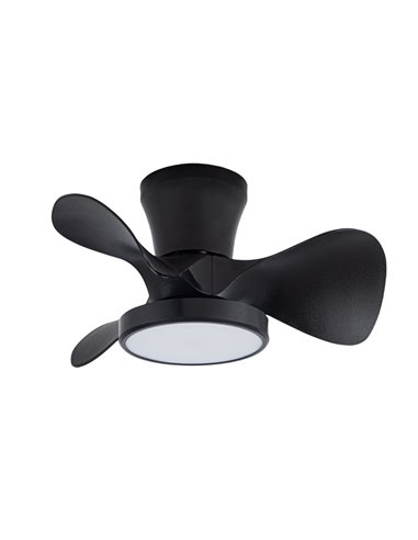 Ventilador de techo LED Moll Negro 20W 1900Lm CCT Dim