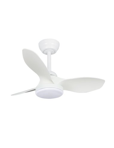 Ventilador LED Stel Mini S Blanco 20W 1900Lm CCT Dim