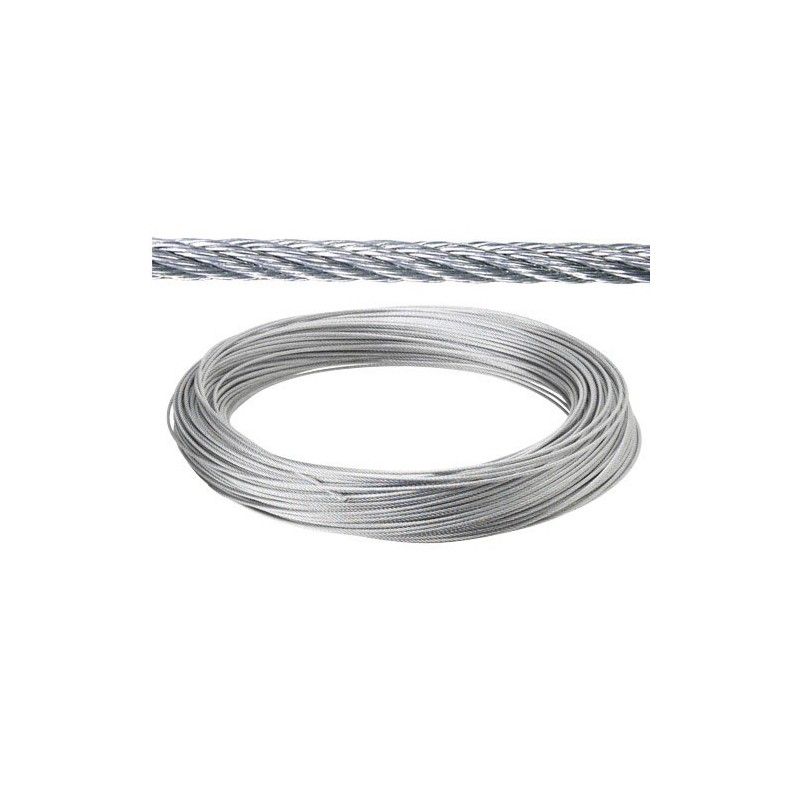 Galvanized cable 10 mm. (Roll 100 Meters) not for elevation