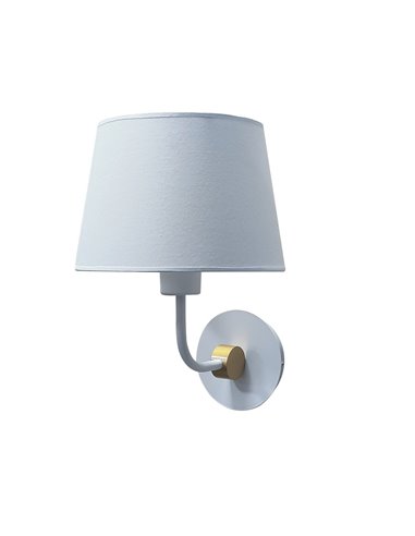 Aplique de pared Solor Blanco+Oro 1xE27